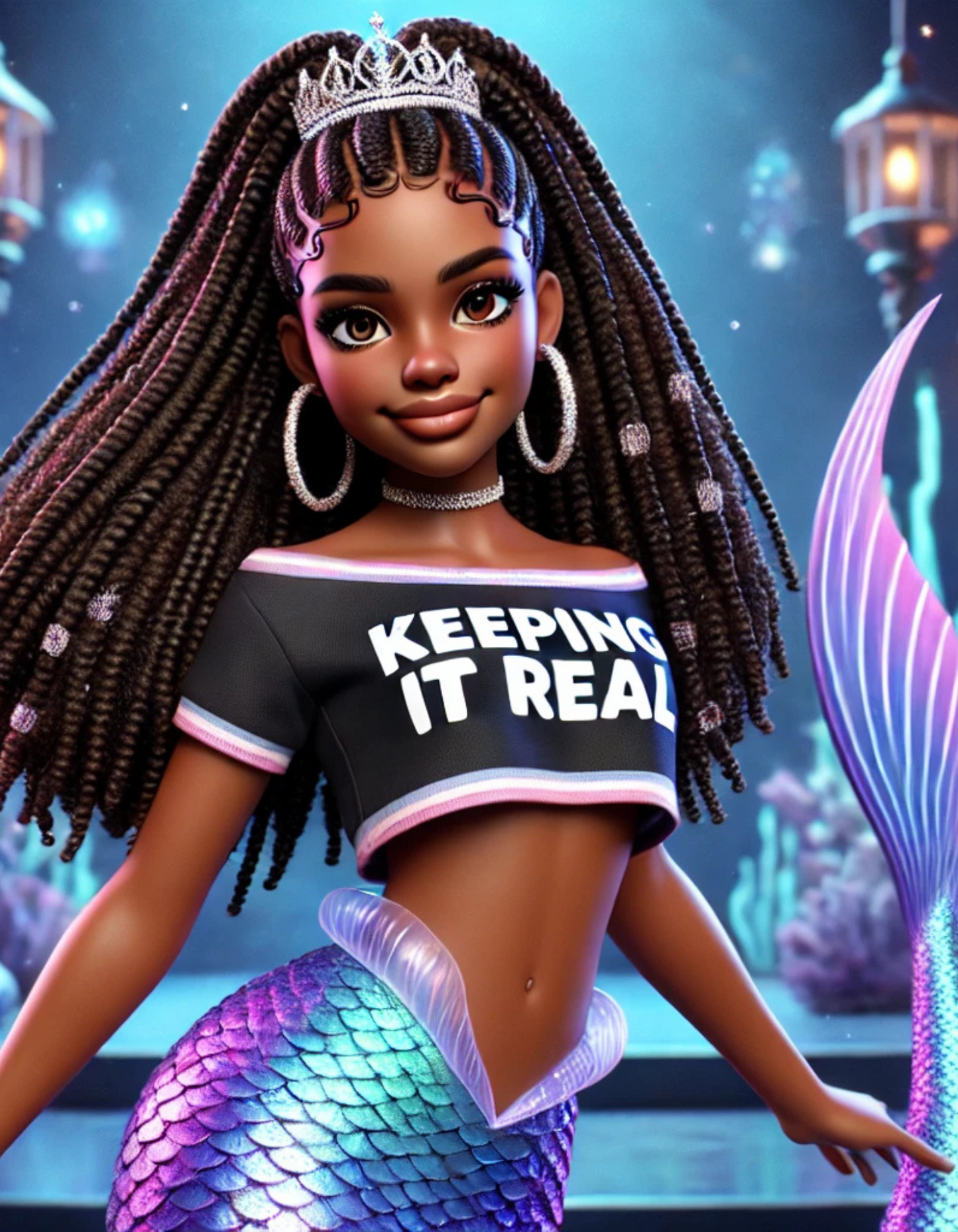 Jasmine, The Black Rapping Mermaid